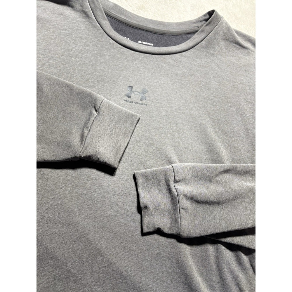Y2K Under Armour Chunky Long Sleeve Double Pocket Shirt  Loose Fit Size XL - Picture 2 of 6
